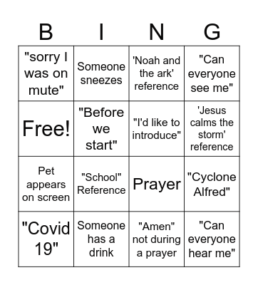 LM Stream Bingo Card