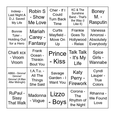 MADRI GRAS Round 1 Bingo Card