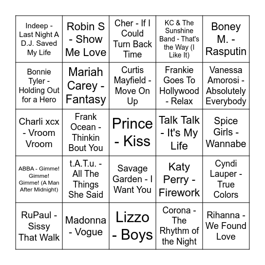 MADRI GRAS Round 1 Bingo Card