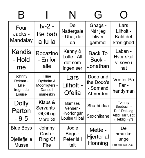 Bodega Banko Bingo Card