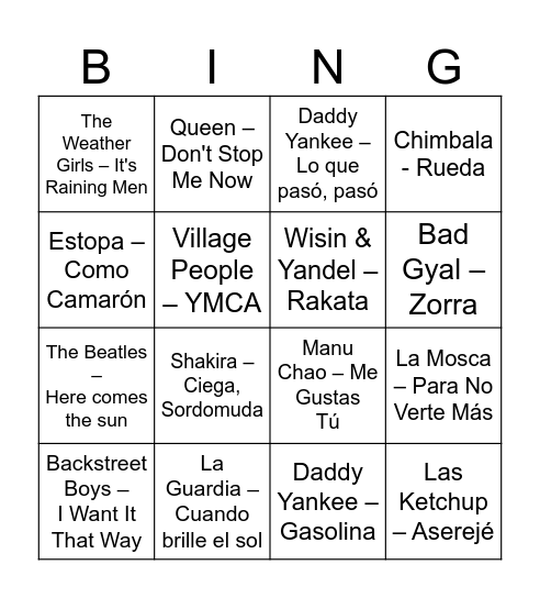 Calçotada Bingo! Bingo Card