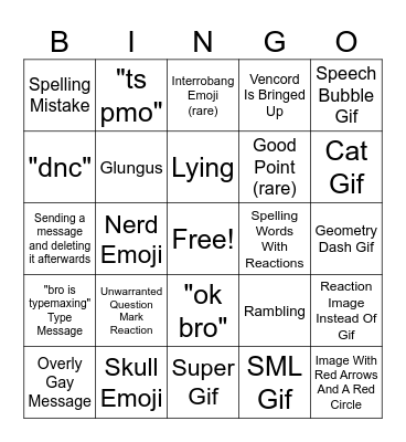 Jupx Bingo Card Bingo Card