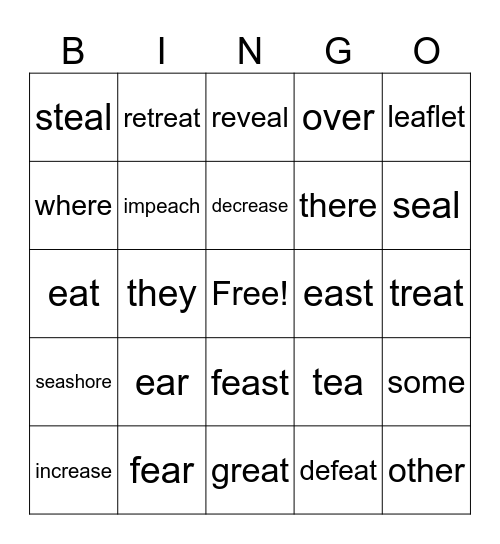 ea Bingo Card