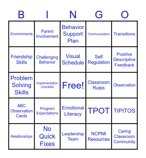PYRAMID MODEL BINGO Card