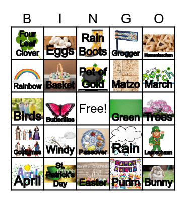 Springtime Bingo Card