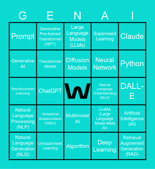AI Lingo Bingo Card