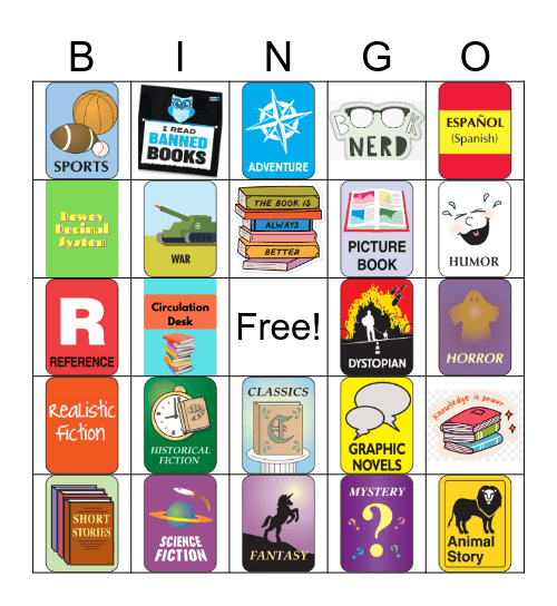 Library Bingo Card
