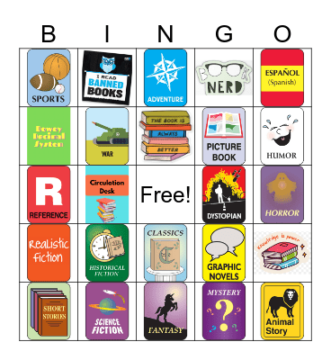 Library Bingo Card