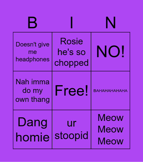 Success Bingo Card