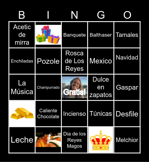 Dia de los Reyes Bingo Card