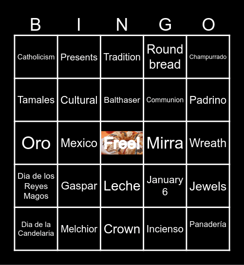 Dia de los Reyes Bingo Card