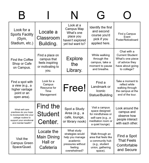 Bermuda College Bingo! Bingo Card