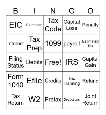 REHMANN BINGO Card