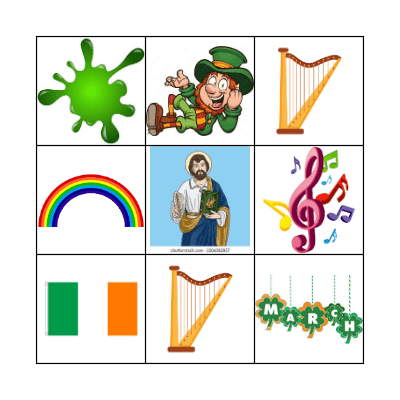 Saint Patrick´s Day Bingo Card