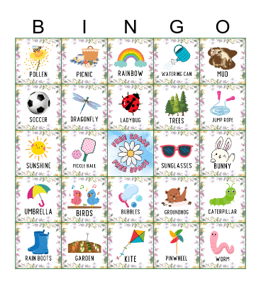 Spring Bingo Card