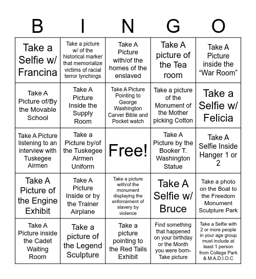 SELMA 2025 Bingo Card