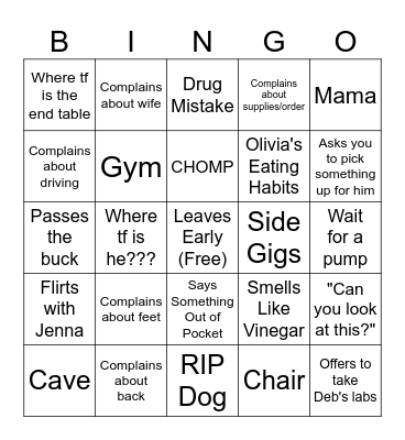 t0n's Bingo Card