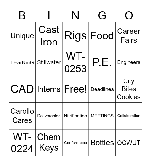 CAROLLO 2024 Bingo Card