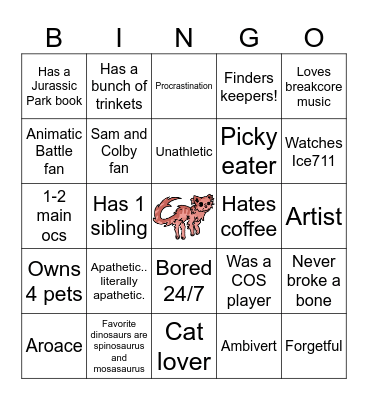 FLAFQQIT similarity Bingo Card