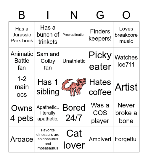 FLAFQQIT similarity Bingo Card
