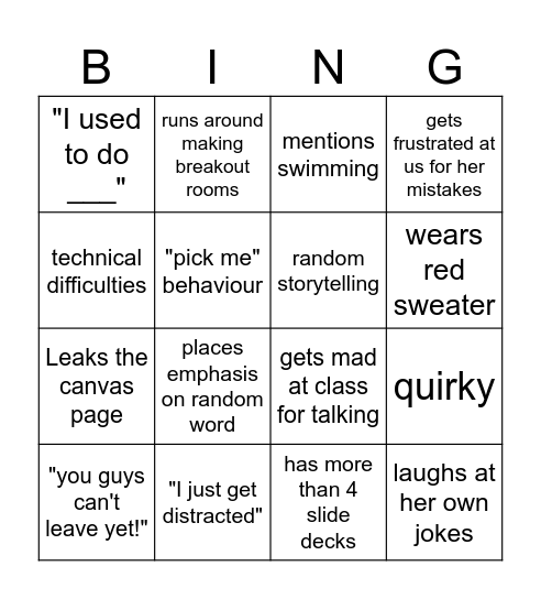 Bingo Card