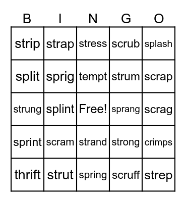 BINGO! Bingo Card
