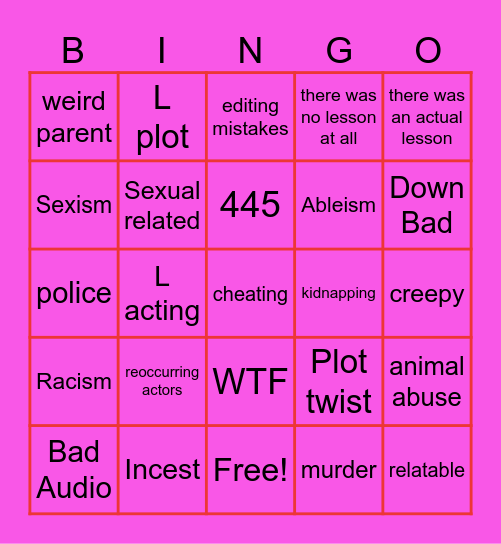 Tomorrow's Teachings Bingo Card