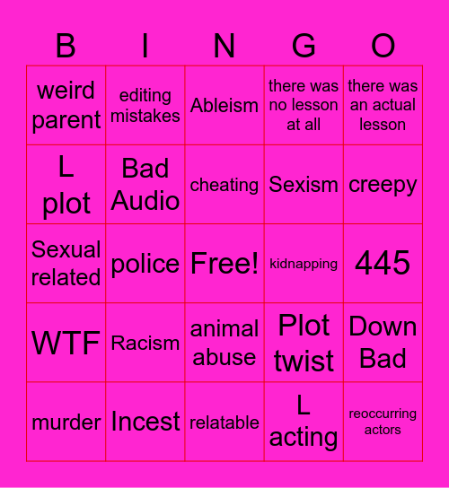 Tomorrow's Teachings Bingo Card