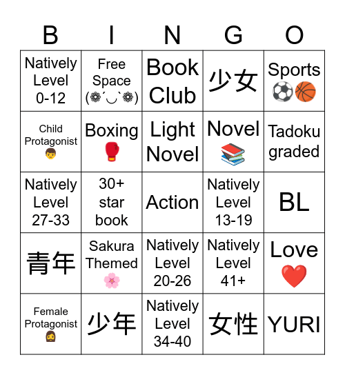 Spring Readathon Bingo Card