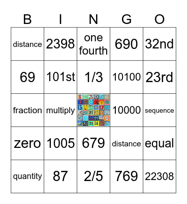 numbers pp4 u8 Bingo Card