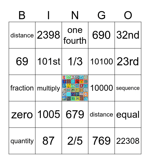 numbers pp4 u8 Bingo Card
