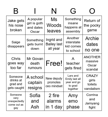2025 Bingo Card