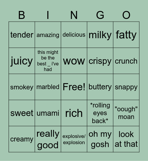 mike chen bingo Card