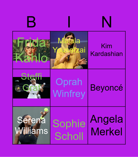 Treatwell Women's Day BINGO Card