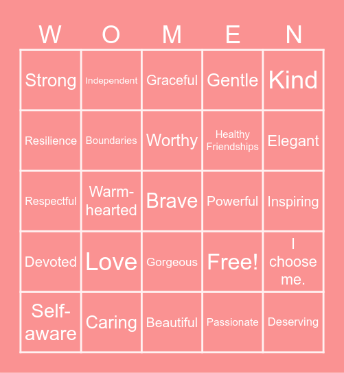 She's got it! Bingooo Bingo Card