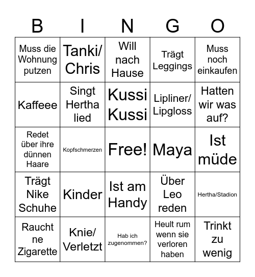 ✨ Laura ✨ Bingo Card