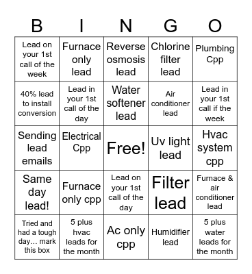 Tech Bingo Card