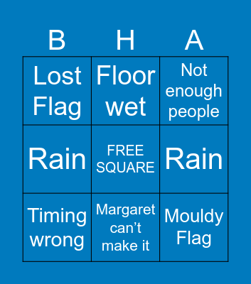 Maggies Bingo Flag Bingo Card