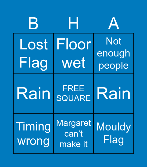 Maggies Bingo Flag Bingo Card