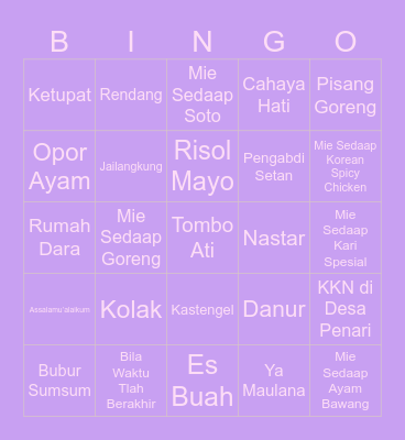 Grisellyn Bingo Card