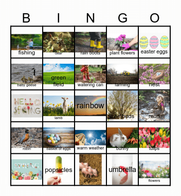 Spring BINGO! Bingo Card