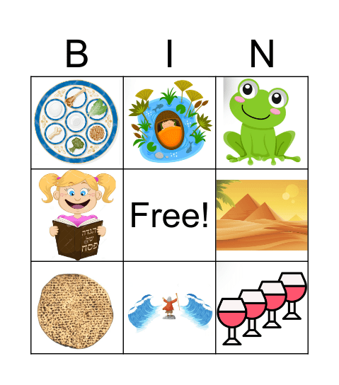 Pesach Bingo! Bingo Card