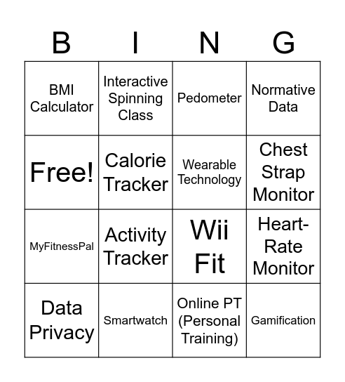 Tech BINGO Card
