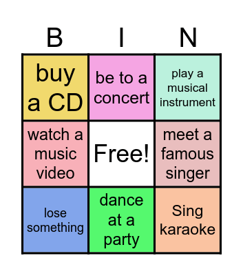 HAVE YOU EVER....? Bingo Card