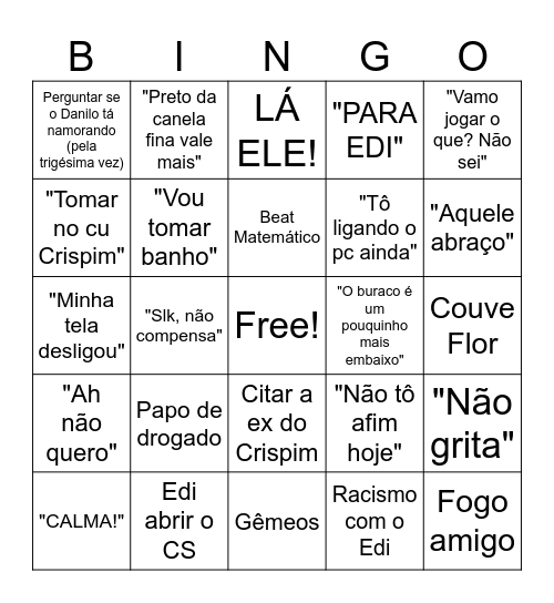 Bingo da Play Bingo Card