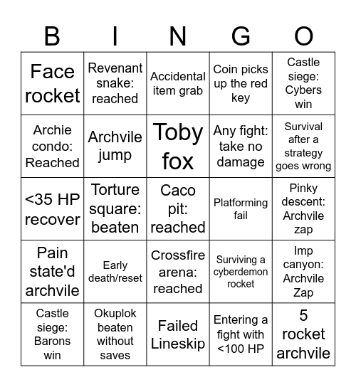 Okuplok Bingo V2 Bingo Card