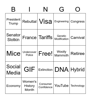 CNN 10 3/6/25 Bingo Card