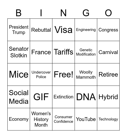 CNN 10 3/6/25 Bingo Card