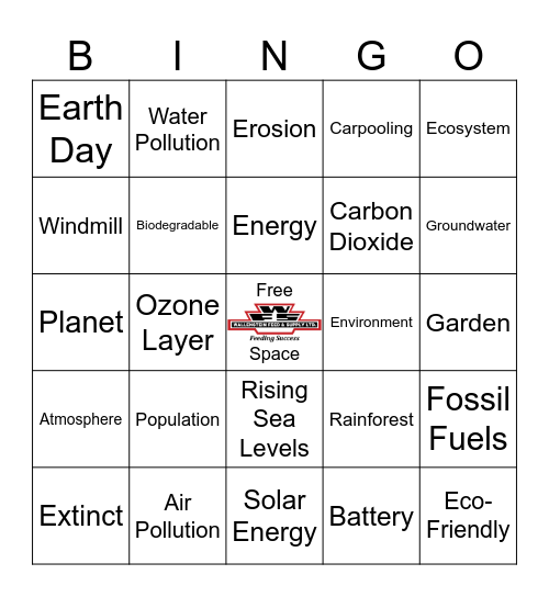Earth Day Bingo Card