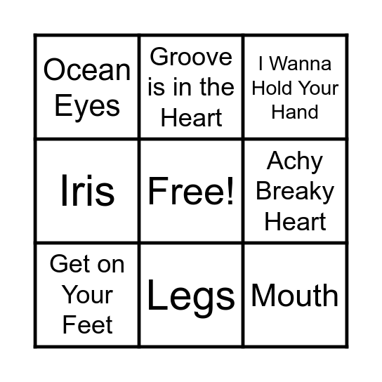 Anatomy 101 3x3 Cover All Bingo Card